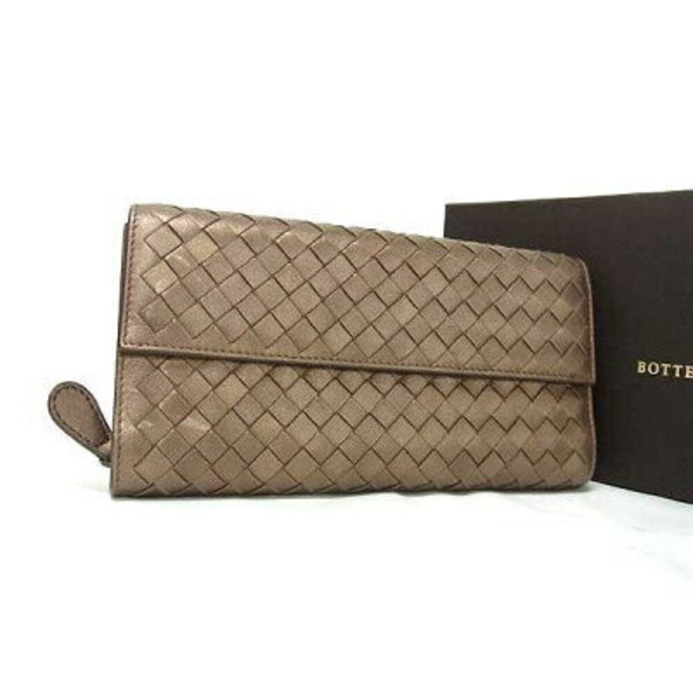 BOTTEGA VENETA Intrecciato Continental Wallet Leather